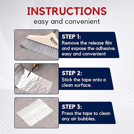 Super Strong Adhesive Waterproof tape Permanent Repair Roof Water Leakage Solution Rubber Foil Suitable for Roof Leak, surface Crack, Window Sill Gap, Boat Sealing, Tank Leak (10CM*5M) Brand: UB Unity Brand